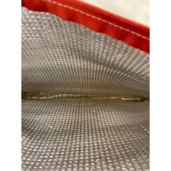 Thirty one zipper insulated pouch checkered Christmas theme 14x9" - Picture 3 of 3